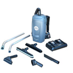 Tomahawk 18V Battery Powered Backpack Vacuum 6L for Janitorial Cleaning – Lightweight Cordless Commercial Vacuum with Quiet Operation TVAC6MAX