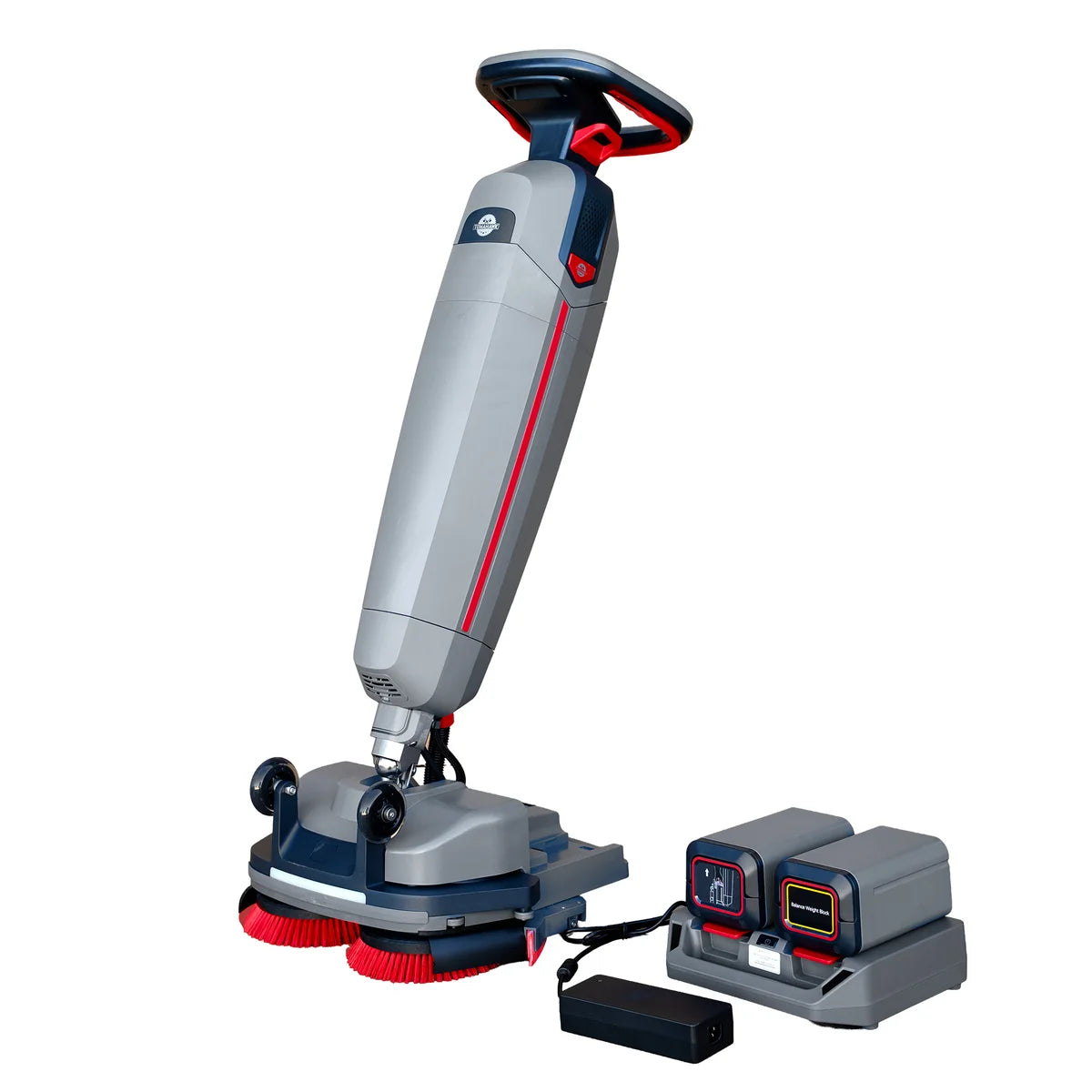 Tomahawk Electric Floor Scrubber Cleaner with 16” Power Mop Brushes Cordless Battery Powered TMOP40e-PRO