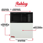 Ashley 11,000 BTU Direct Vent Dual Fuel Wall Heater DVAG11-DF