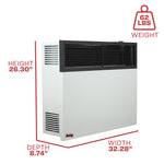 Ashley 25,000 BTU Direct Vent Dual Fuel Wall Heater DVAG25-DF