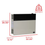 Ashley 25,000 BTU Direct Vent Wall Heater DVAG30L