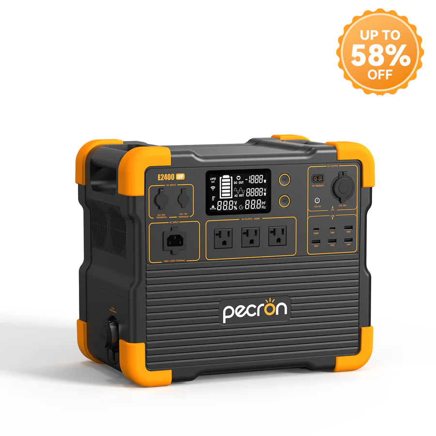 Pecron Portable Power Station 2400W 2048Wh E2400LFP