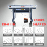 KaKa Industrial Sheet Metal Brake, 60-Inch Magnetic Box and Pan Brake, Electric Metal Brake Bender, 8-Ton 16-Ga. Capacity Metal Break with Foot Pedal Control 220V-60HZ-1PH, Includes Clamp Bars EB-6116 173411V220