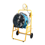 XPOWER FA-420K6 warehouse dock cooling fan kit blue - spotlight detail