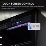 Whynter 124 Bottle Freestanding Wine Refrigerator FWC-1201BB