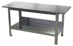 Vestil Steel Fixture Welding Table with 1 In. Thick Top 30 In. x 72 In. x 36-1/2 In. 8000 Lb. Capacity Bare FWT-100-3072