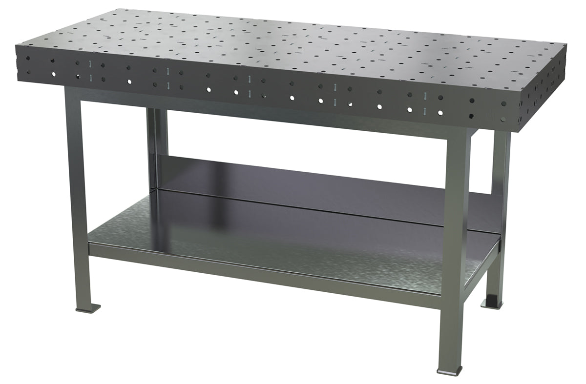 Vestil Steel Fixture Welding Table 30 In. x 72 In. x 40-5/8 In. 8000 Lb. Capacity Bare FWT-P-025-3072