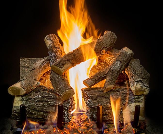 Grand Canyon 18" Arizona Weathered Oak Charred 7-Piece Log Set AWOC18LOGS