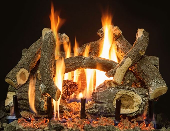 Grand Canyon 24" Arizona Weathered Oak Charred 8-Piece Log Set AWOC24LOGS