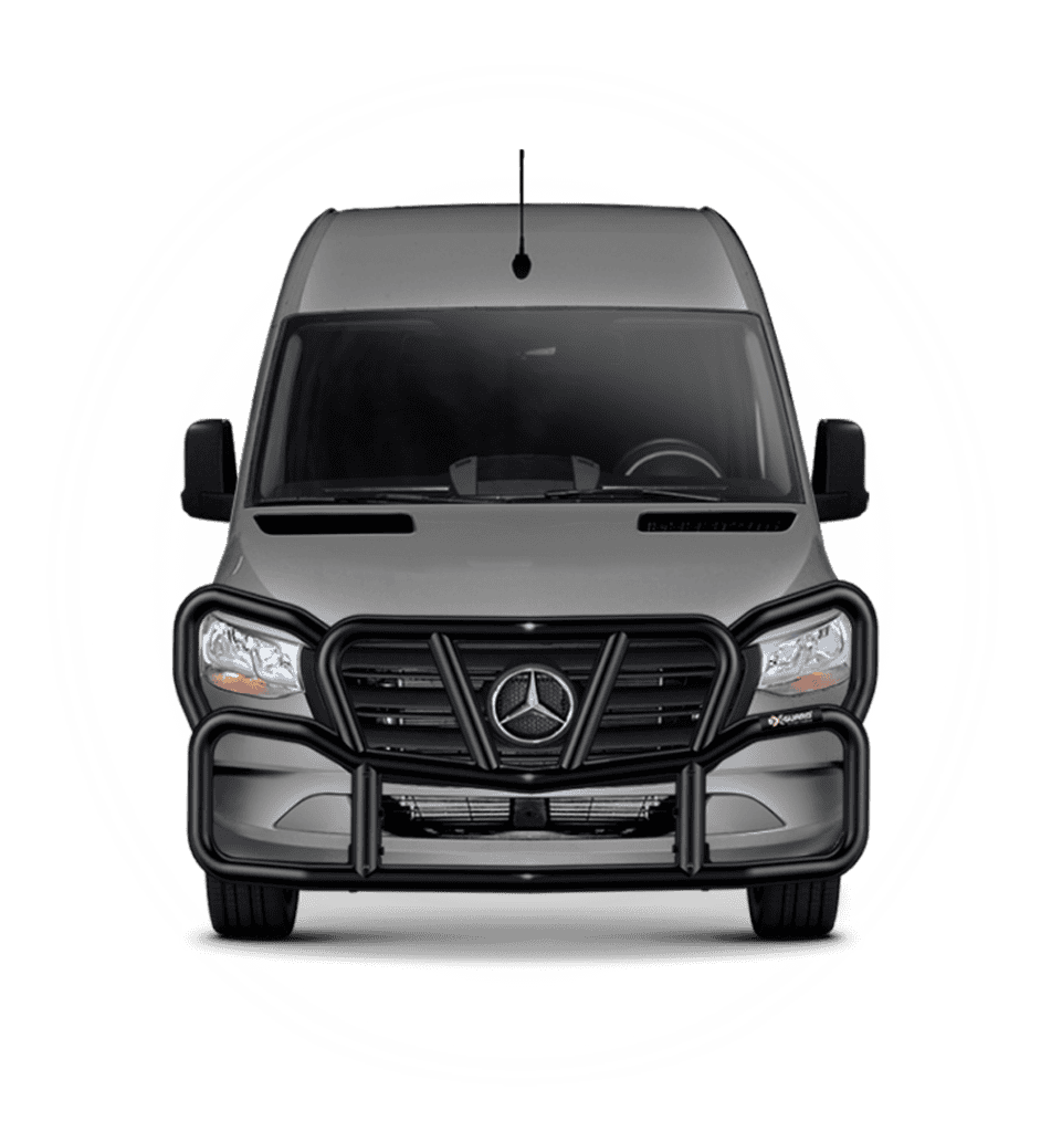 Ex-Guard Grille Guard Kit Mounting Bracket With Full Front-End Coverage For '19-Newer Mercedes-Benz Sprinter Vans CV-19MSP-50B-KIT