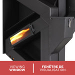 Wiseway GW1949 2,000 Sq Ft EPA Certified Gravity Fed Non-Electric Pellet Stove GW1949