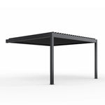 ALEKO 12x13 ft. Powered Aluminum Wall-Mounted Pergola with LED Lights - Galaxy Collection PERG12X13GALAXY-AP