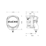 ARB NACHO 4-inch LED Lights, 60W Hybrid Spot PM411