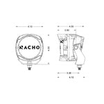 ARB NACHO 4-Inch LED Lights, 60W Flood PM451