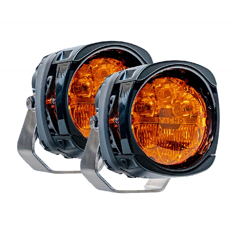 ARB NACHO 4-Inch LED Lights, 120W Combination Amber PM491