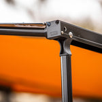 ARB Retractable Roof Rack Awning, 8.2 x 8.2 ft, Tan Aluminum Housing, LED 814412A