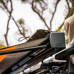 ARB Retractable Roof Rack Awning, 8.2 x 8.2 ft, Tan Aluminum Housing, LED 814412A