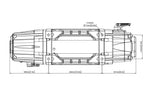 ARB Wheeler 12V Winch, 10,000 lb Pull, 92 ft Synthetic Rope ARW100SA