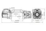 ARB Wheeler 12V Winch, 10,000 lb Pull, 92 ft Synthetic Rope ARW100SA