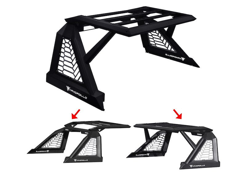 Armordillo CR-X Modular Truck Bed Bar; Removable Cargo Rack; Mounts Up To Four Lights 7161849