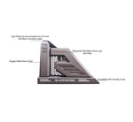 Black Horse Offroad Armour II Steel Truck Bed Bar, Black, With 50-Inch Light Bar Mounting Plate AR2-01B