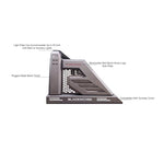 Black Horse Offroad Armour II Steel Truck Bed Bar, Black, With 50-Inch Light Bar Mounting Plate AR2-01B