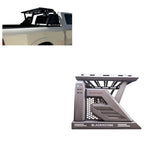 Black Horse Offroad Armour II Steel Truck Bed Bar, Black, With 50-Inch Light Bar Mounting Plate AR2-01B