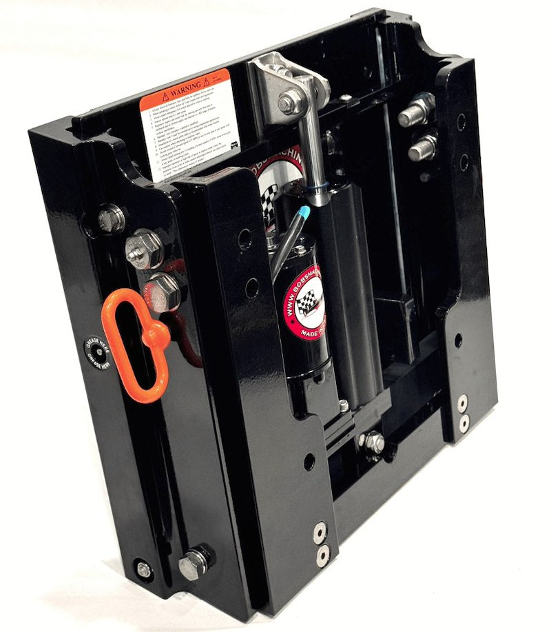 Bobs Machine Kick-Back Jac, 4-Inch Setback, Black 100-105102P-PCGBLK