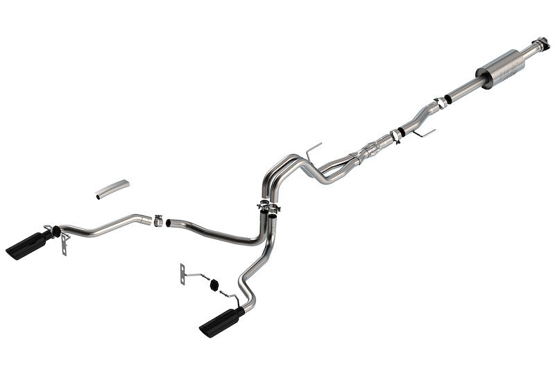 Borla ATAK, Rear Exit, Black Chrome Tips 140867BC