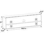 Buyers Products Black Aluminum Topsider, 88 × 13 × 21 in 1725651