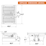 Buyers Products SaltDogg UTV Bed Spreader, 0.4 cu yd SHPE0400