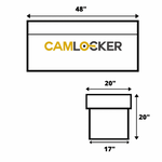 Camlocker Chest, Matte Black, 48×20×20 in RV48_MB