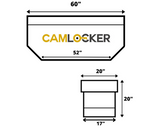 Camlocker Beveled Chest, Matte Black, 60×20×20 in RV60BL_MB