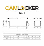 Camlocker Crossover, Matte Black, 71×20×19 in KS71_MB