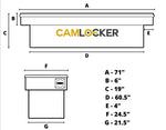 Camlocker HD Crossover, Matte Black, 71×20×14 in HD_S71_MB