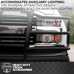 Cattleman HD 2025 F-250 Front Bumper; OEM Fog Mounts, Receiver, Retains Tow Hooks 2370PRSA