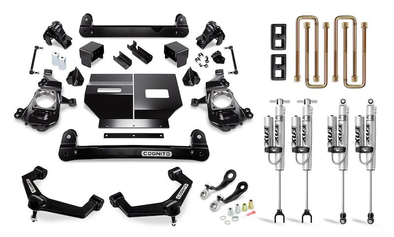 Cognito Motorsports Performance 4 Inch Front/2 Inch Rear Lift; Remote-Reservoir Fox Shocks 110-P0896