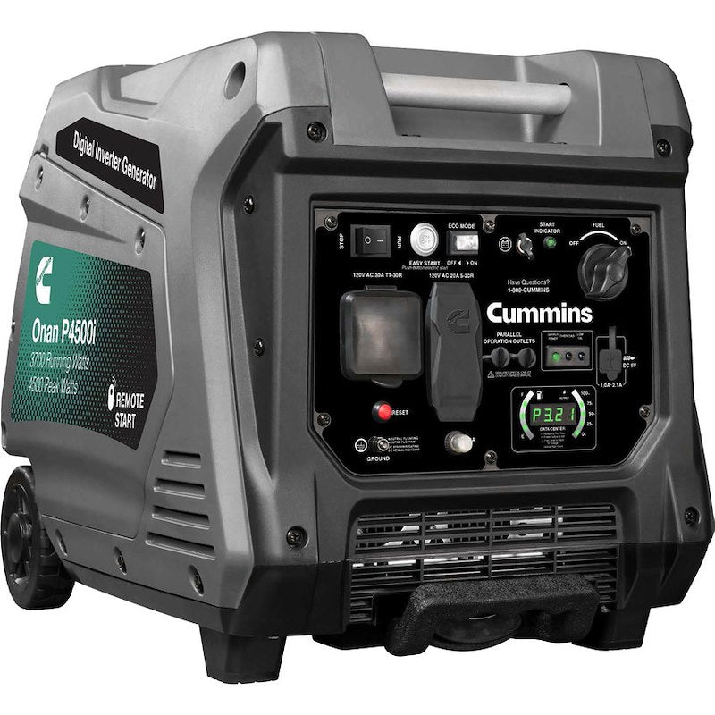 Cummins Power Generation Onan P4500i Portable Inverter Generator; Gasoline; 3,700 Running / 4,500 Peak W A074Z436