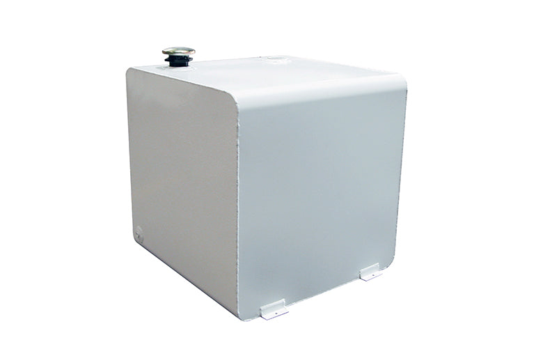 Dee Zee 55 Gal Square Transfer Tank; White Steel DZ91750S