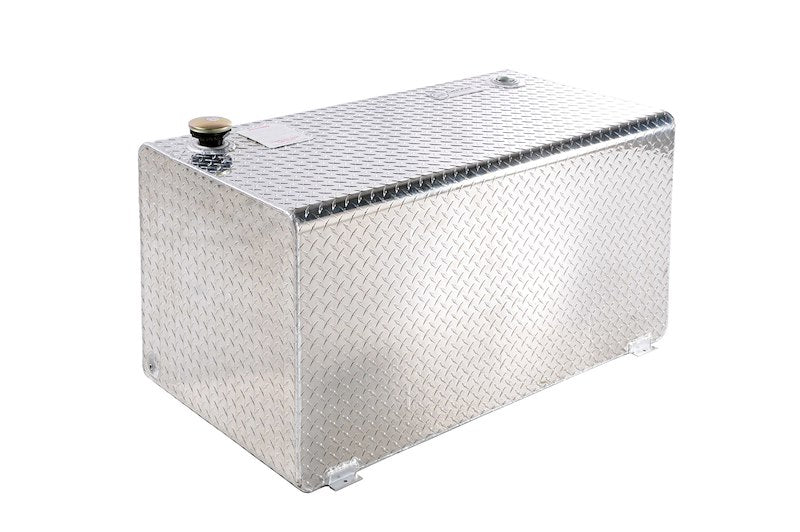 Dee Zee 108 Gal Rectangular Transfer Tank; Diamond-Tread Aluminum DZ91753