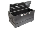 Dee Zee 92 Gal Transfer Tank/Toolbox Combo; Black Aluminum DZ92647B