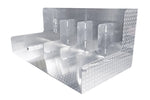 Dee Zee 92 Gal L-Shaped Transfer Tank; Aluminum DZ92747
