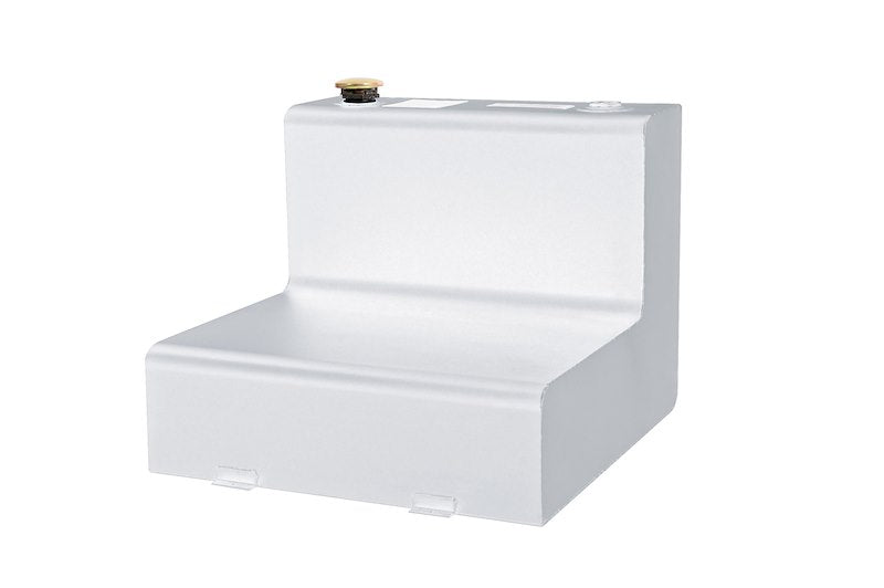 Dee Zee 45 Gal L-Shaped Transfer Tank; White Steel DZ92754S