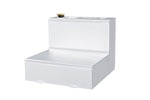 Dee Zee 45 Gal L-Shaped Transfer Tank; White Steel DZ92754S
