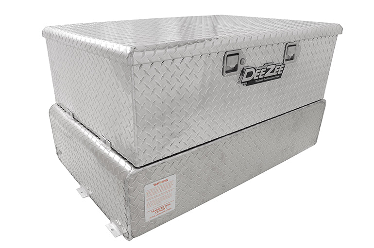 Dee Zee 62 Gal Transfer Tank/Toolbox Combo; Aluminum; With Pump DZ92847