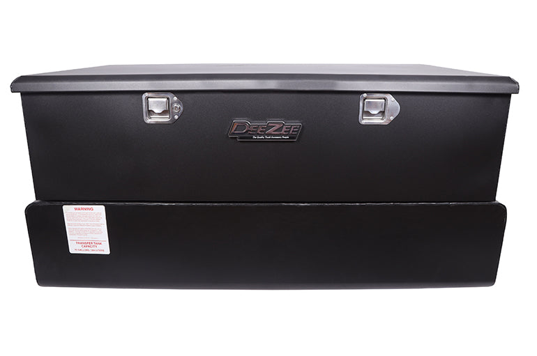 Dee Zee 75 Gal Transfer Tank/Toolbox Combo; Black Steel; With Pump DZ92856SB