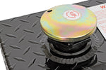 Dee Zee 92 Gal L-Shaped Auxiliary Diesel Tank; Black Aluminum DZ92747XB