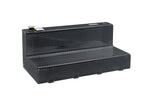 Dee Zee 92 Gal L-Shaped Auxiliary Diesel Tank; Black Aluminum DZ92747XB