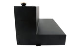Dee Zee 92 Gal L-Shaped Auxiliary Diesel Tank; Black Steel DZ92747XSB