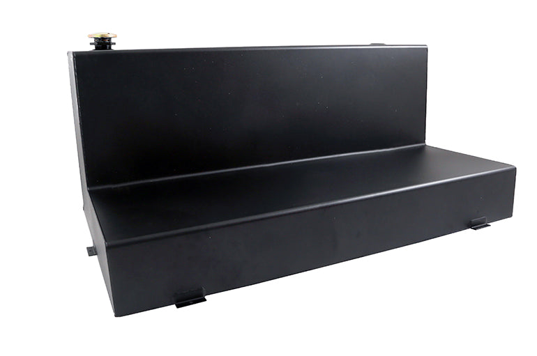 Dee Zee 92 Gal L-Shaped Auxiliary Diesel Tank; Black Steel DZ92747XSB